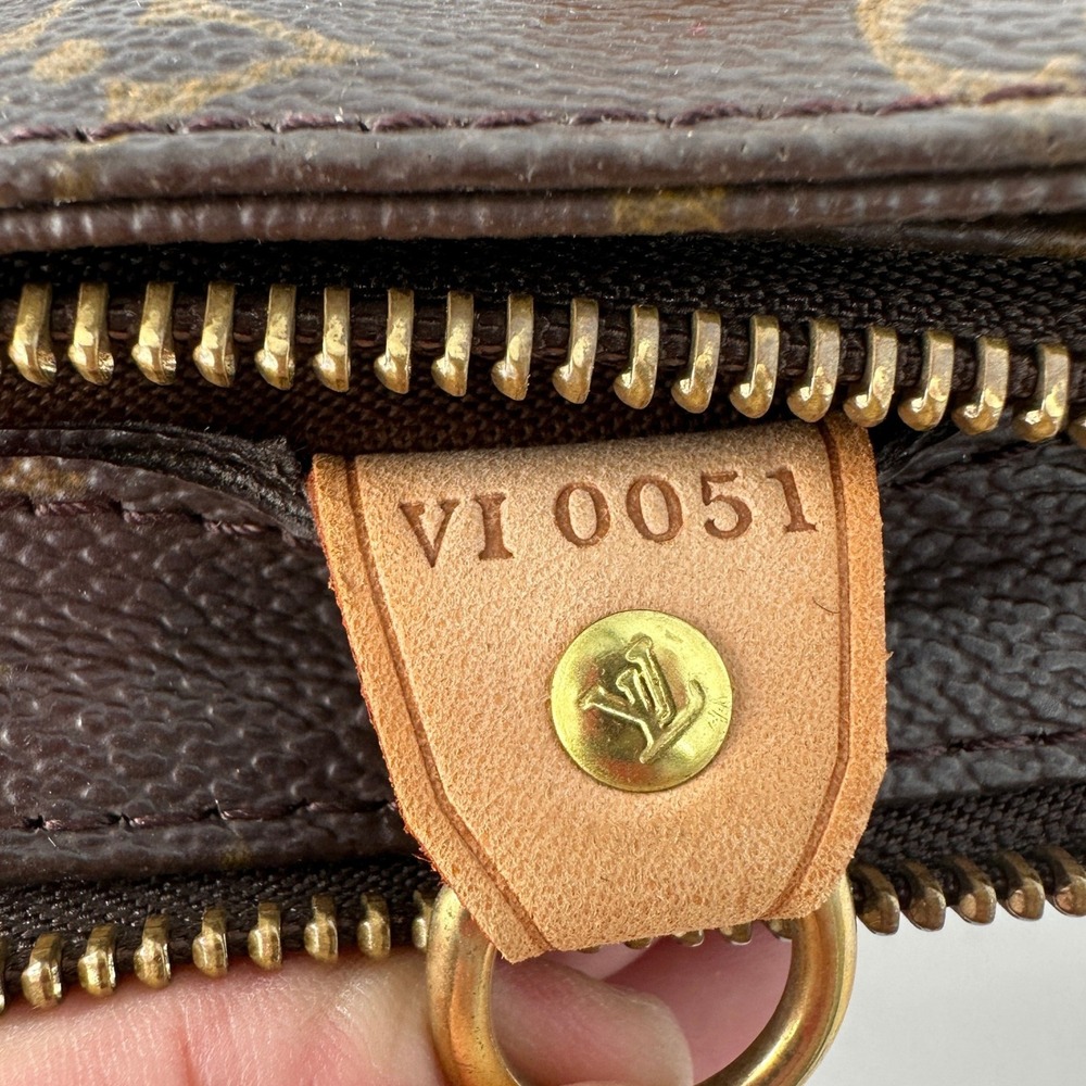 Louis Vuitton 2001 Cabaspiano Monogram Tote Bag France Broken Strap Loop - Picture 14 of 16